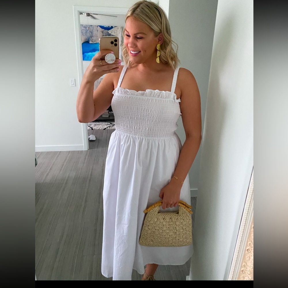 English Factory white dress size L
